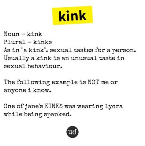 what is a kink urban dictionary